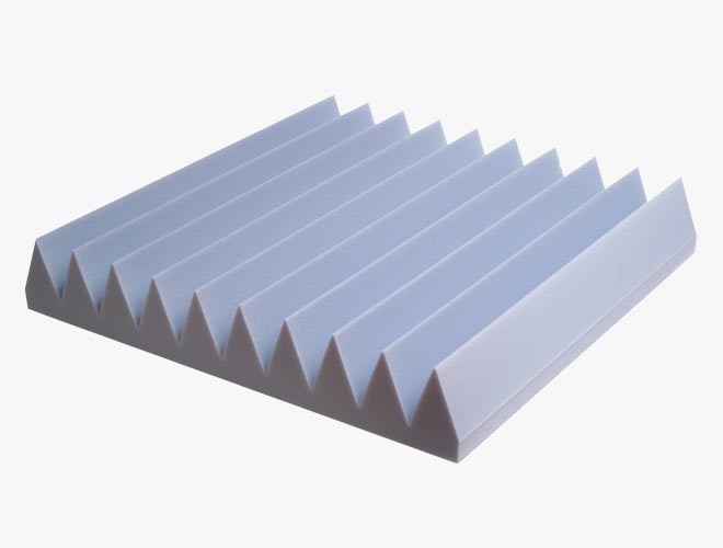With an excellent price / performance ratio,high-performing EZ Foam Wedges 10 FR acoustical foam sheets provide strong sound absorption and noise reduction over a wide range of frequencies.