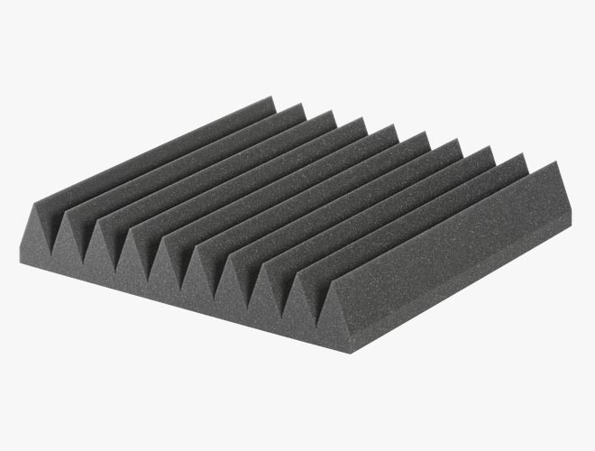 The cost-effective, high-performing EZ Foam Wedges 10 acoustical foam sheets provide strong sound absorption and noise reduction over a wide range of frequencies.