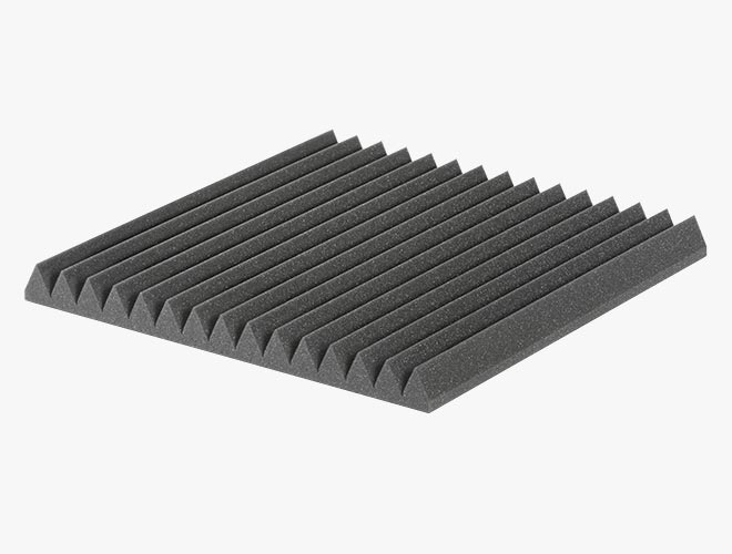 The cost-effective, high-performing EZ Foam Wedges 5 acoustical foam sheets provide strong sound absorption and noise reduction over a wide range of frequencies.