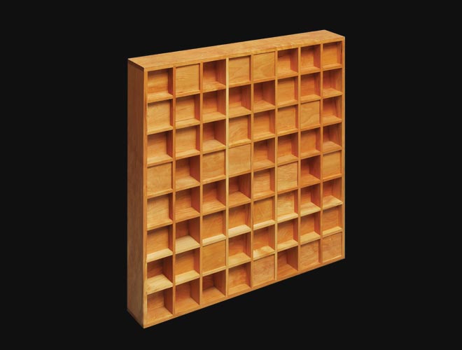This classic diffuser is made our of solid wood or MDF. It features a semi-random pattern that provides the best of hemispheric difussion to the room. Availalbe in a variety of woods and finishes.