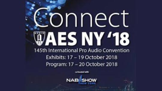 We are exited to be part of this year’s #AES New York convention.