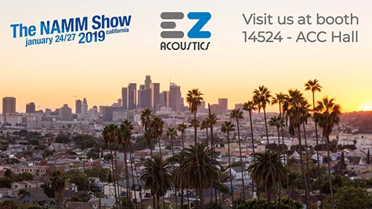 EZ Acoustics is going to be present at the Anaheim Convention Center. Booth #14524 ACC North Hall.